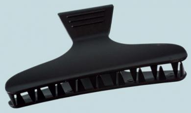 Abteilklammer, Kunsstoff, 80mm, schwarz, 12 Stück 