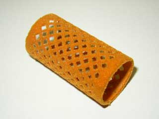 Flockwickler, lang, 32 mm, gelb, 12 Stück 