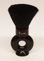Nackenpinsel, Rundgriff, schwarzes  Haar 