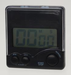 Digital-Timer, 1 - 99 Minuten, schwarz, ohne Batterien 