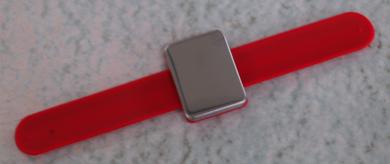 Handgelenk-Armband, Magnetplatte, rot 