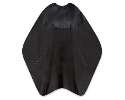 Top Twin-Färbeumhang, schwarz/schwarz, 135 x 150 cm 
