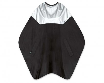 Top Twin-Färbeumhang, schwarz/silber, 135 x 150 cm 