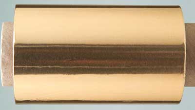 Alu-Strähnenfolie, 15 MY, 12 cm x 100 m, gold 