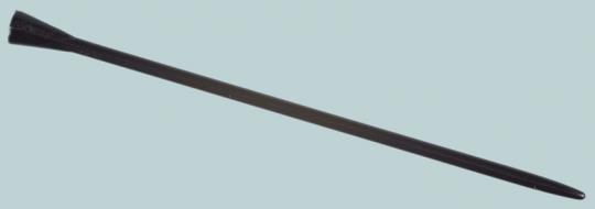 Delrinstecker, antistatisch, 9 cm, schwarz, 100 Stück 
