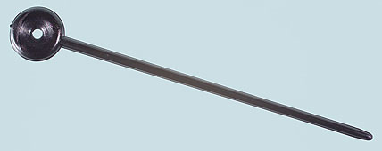 Delrinstecker, antistatisch, 7,5 cm, schwarz, 100 Stück 