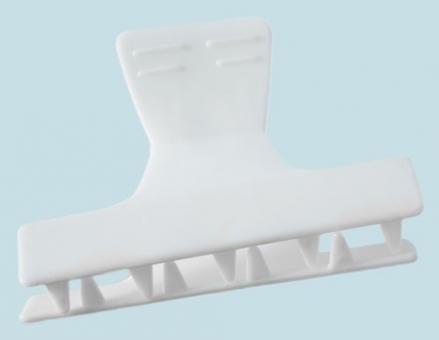 Abteilklammer, Kunsstoff, 60mm, weiß, 12 Stück 