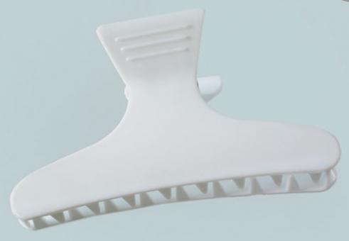 Abteilklammer, Kunsstoff, 80mm, weiß, 12 Stück 