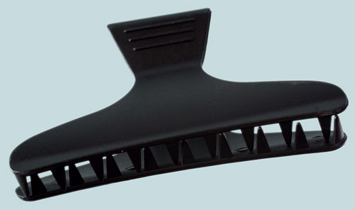 Abteilklammer, Kunsstoff, 80mm, schwarz, 12 Stück 