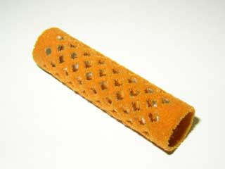 Flockwickler, lang, 13 mm, gelb, 12 Stück 