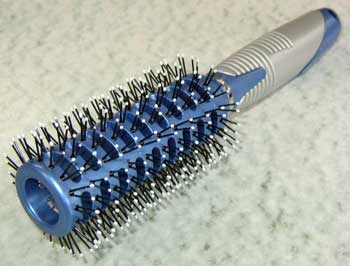 Rundbürste, silberblau, 57 mm, weiße Noppen 