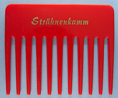 Strähnenkamm, klein, 90 mm, rot 