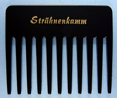Strähnenkamm, klein, 90 mm, schwarz 