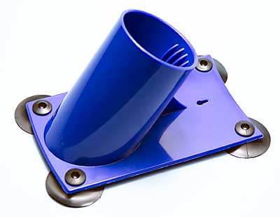 Haartrocknerhalter, blau 