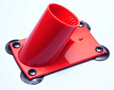 Haartrocknerhalter, rot 